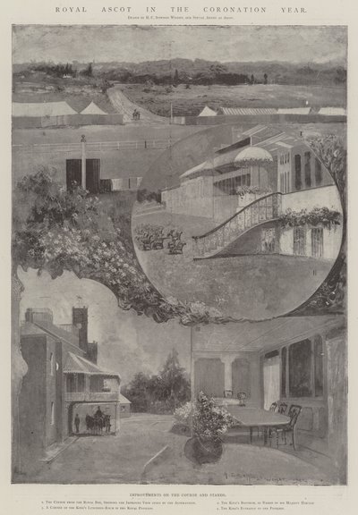 戴冠式の年のロイヤルアスコット 作： Henry Charles Seppings Wright